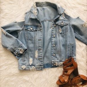 Torn up Jean Jacket